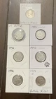 Lot Of 6 Buffalo Nickels And 1 First Year Jefferson Nickel