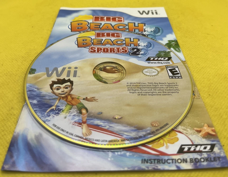 📦 Big Beach Sports 2 (Nintendo Wii, 2010 w/ Manual, Tested Works Great) - Image 3 of 4