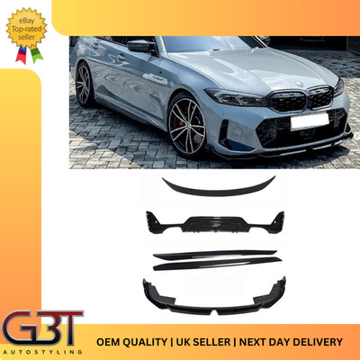 BMW 3ER G20 LCI FRONTSPLITTER DIFFUSOR SCHWELLER BODY KIT GLANZ SCHWARZ 2021+
