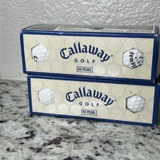 2 Boxes Callaway Golf HX Pearl Golf Balls 3 Pack Each Box