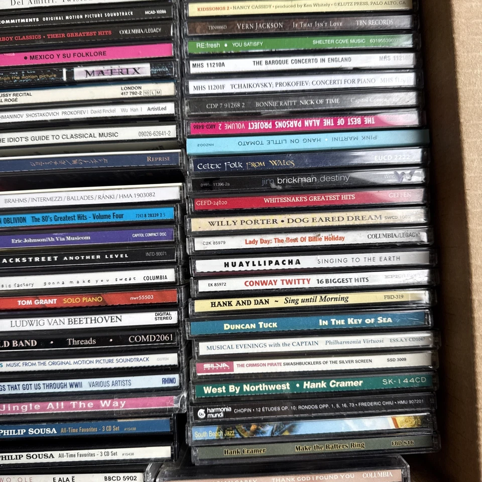 Huge Music CD Lot 100+ CDs Various Artist & Genres Classical, Rock, Jazz 70’s+ Foto 3 de 4