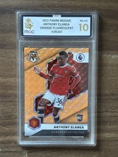 Anthony Elanga 2021-22 Mosaic Orange Fluorescent RC MGC 10 Manchester Rookie 🟠