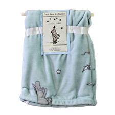 Pooh Bear Collection Blue Eeyore Moon Star Lovey Plush Baby Blanket NWT