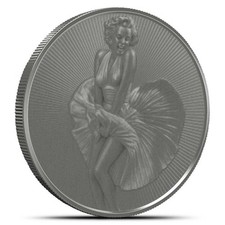1 oz Antique Marilyn Monroe Silver Round (New) 79.94 per troy oz