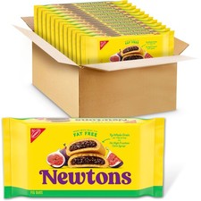 NEWTONS Fat Free Soft Baked Real Fruit Fig Bars, 10 Ounce Pack of 12