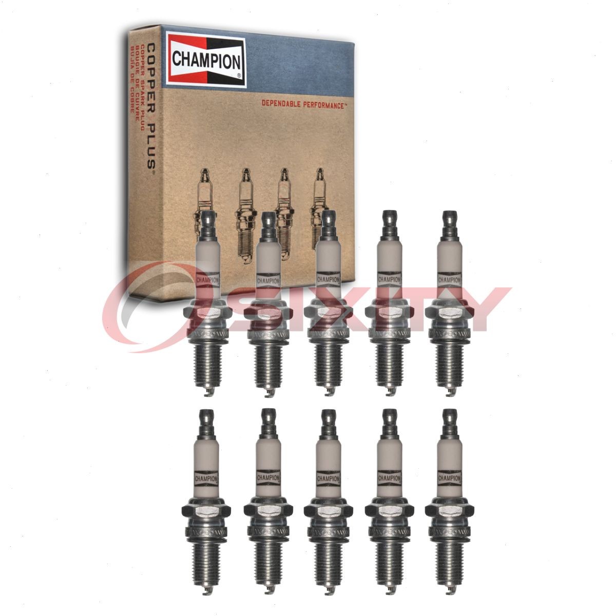10 pc Champion PowerSport 8815-1 Spark Plugs for 8815 5469 Ignition Wire eh