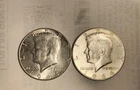 (2) 1964 Kennedy Silver half dollars