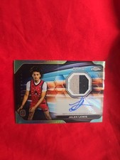Jalen Lewis 2023-24 Topps Chrome OTE Jersey Autographs #RJA-JL (AU/MEM) (1/99)
