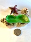 Vintage Japan Shell And Starfish Salt And Pepper Shakers With Shell Shaped Tray — photo 7