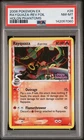 2006 POKEMON EX HOLON PHANTOMS #26 RAYQUAZA-REVERSE FOIL PSA 8