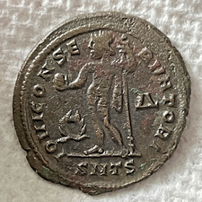 Ancient Roman Empire Coin Maximinus 310 - 311 AD. Bronze AE