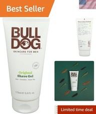 Fragrance-Free Bulldog Shave Gel for Men - 5.9 Oz Smooth Shaving Solution