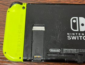 Nintendo Switch Handheld Console - Good Used Condition - Neon Joycons with AC