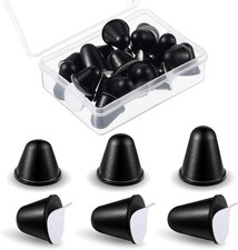Black Conical Rubber Bumpers 3 Sizes Tall Feet Spacers