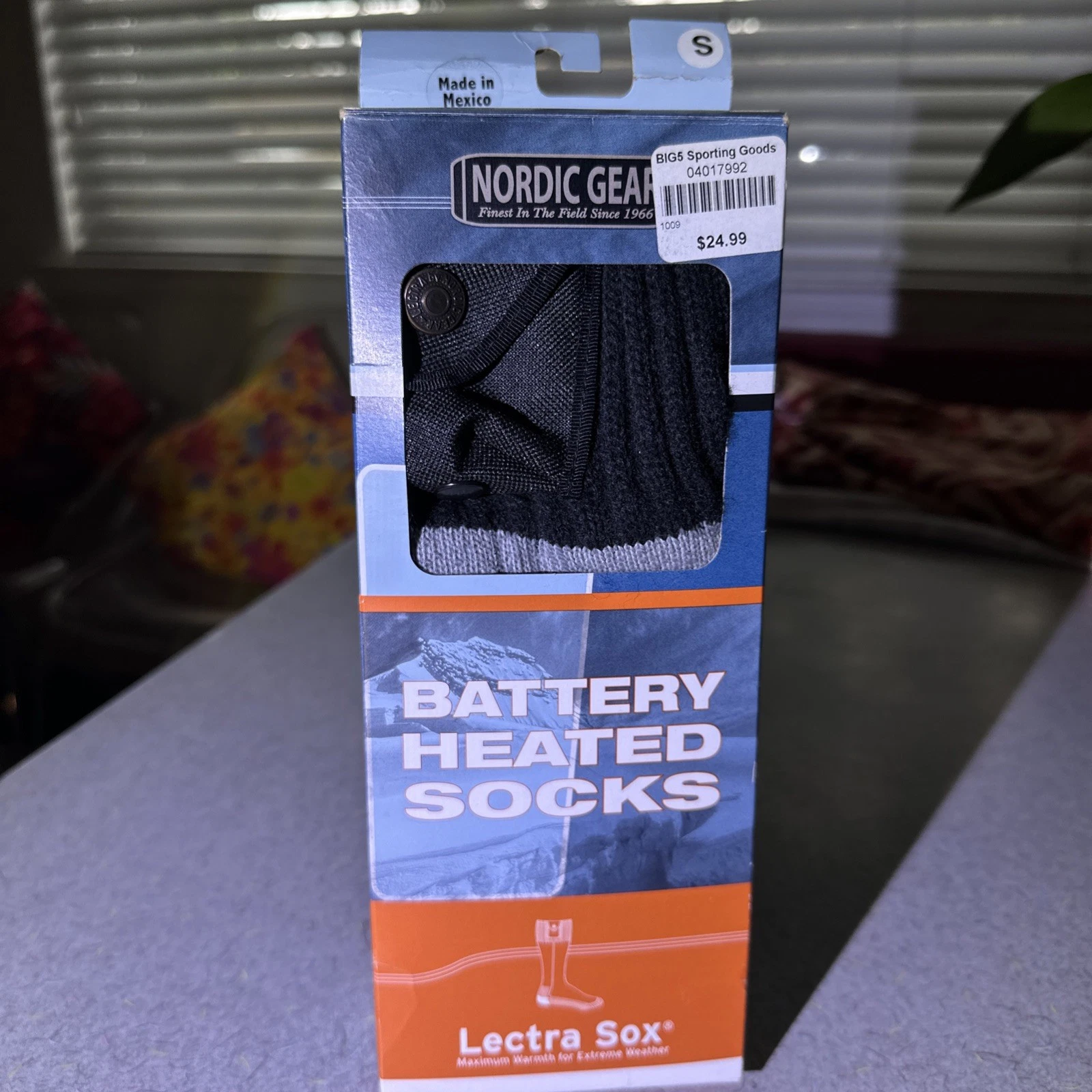 Nordic Gear Lectra Sox Battery Heated Wool Thermal Socks Unisex S
