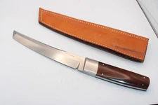 RON GASTON TANTO DESERT IRONWOOD HIGH QUALITY KNIFE & LEFT HAND CLIP ON SHEATH