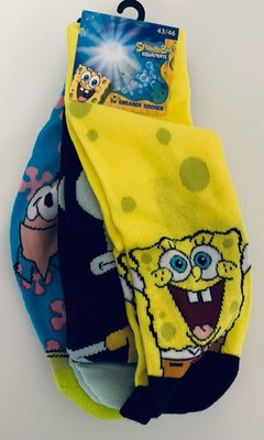 NEU SPONGEBOB SCHWAMMKOPF HERREN SNEAKERSOCKEN 43 44 45 46 STRÜMPFE PATRICK