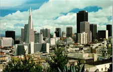 Greatest Metropolis Of The West Skyline San Francisco CA Unposted Postcard