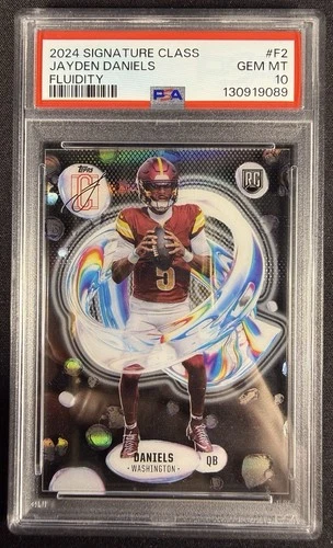 2024 Topps Signature Class Jayden Daniels Fluidity Rookie SP #F-2 PSA 10