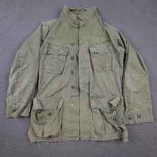 Vintage US Army Jungle Fatigue Jacket Mens Small OG-107 Ripstop Vietnam 60s