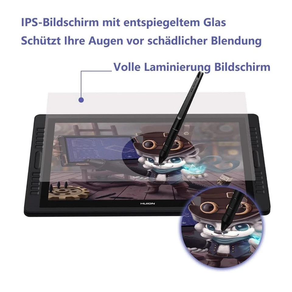 HUION Kamvas Pro 22 (NUR BILDSCHIRM) Grafiktablett - Bild 2 von 4