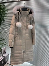 Moose Knuckles men's and women's thick and warm knee length goose down clothing