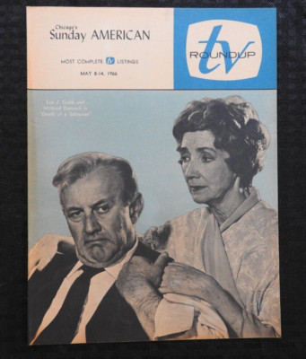 TV Roundup Regionalem Guide 1966 '' Death Of A Salesman '' Lee J.Cobb Mildred