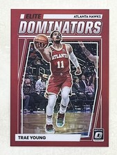Trae Young 2022-23 Panini Donruss Optic Elite Dominators Red Prizm /99 #17 Hawks