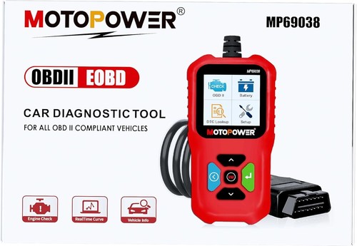 MOTOPOWER MP69038 Car OBD2 Scanner Code Reader Engine Fault Code Reader Scan Too - Picture 14 of 15