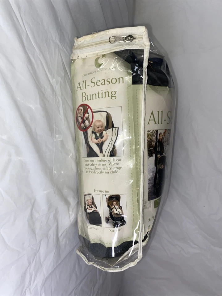 Banda Nueva EDDIE BAUER Todas las Temporadas Asiento de Coche y Cochecito Bunting Gris 3 CAPAS POLAR Foto 4 de 4