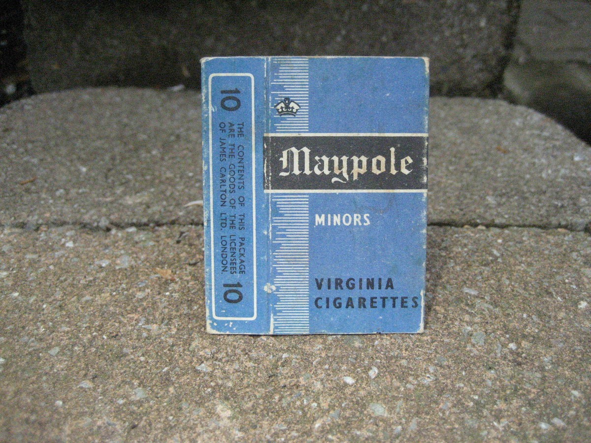 Vintage Maypole Minors Cigarettes Tobacco Box Cover