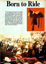 El Reno Bona Allen Saddle Vintage Print Ad Ephemera Wall Decor