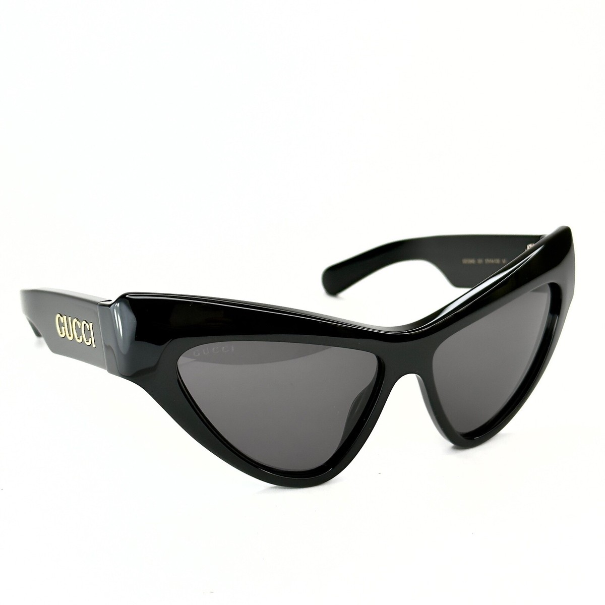GUCCI GG1294 Black Bold Retro Cat 1294 Chunky Fashion Sunglasses
