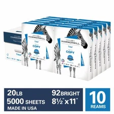 Hammermill Printer Paper, Tidal Copy Paper, 20lb, 8.5x11, 92 Bright, 5KSheets