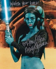 AMY ALLEN signed Autogramm 20x25cm STAR WARS in Person autograph AAYLA SECURA