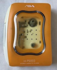 AIWA HS-PS003 Orange Portable Stereo Cassette Player Sony Japan No Box Used