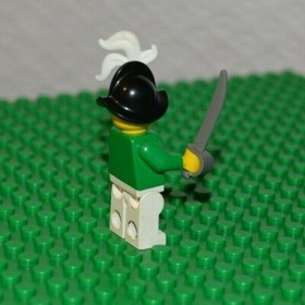 LEGO Pirates Green Imperial Armada Captain Minifigure Hat Plume 6280 6291 -PI014