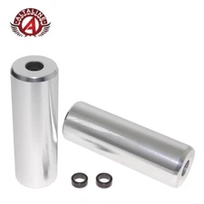 ALTALINE BMX Bike Bicycle Lite Alloy Threadless Pegs Fits 3/8" or 14mm Silver