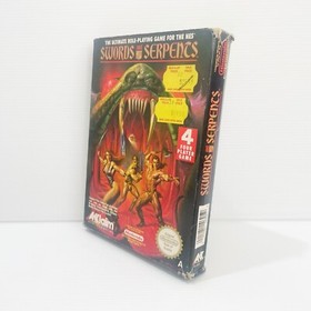 Swords And Serpents + Box - Nintendo NES - Tested & Working - Free Postage
