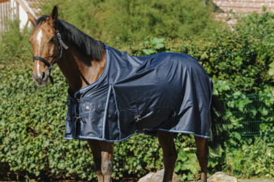 Ekkia Riding World Outdoor Blanket Turnout Rug ECO 600D Navy Blue 220g