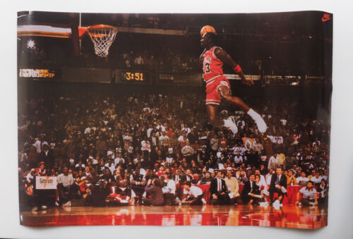 Michael Jordan 1992 Nike Slam Dunk Contest Poster - Afbeelding 1 van 12