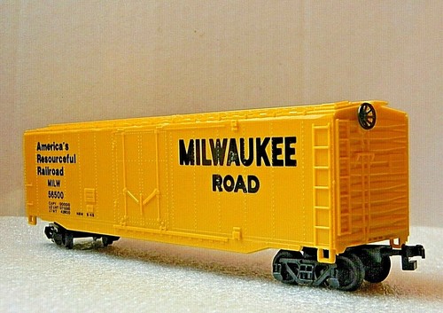 Wagon Frigorifique Bachmann HO 1/87 Milwaukee Road 56500 - Jaune, époque 4, Occasion