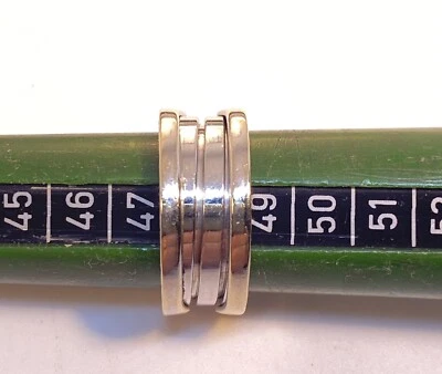 Bvlgari Bulgari B. Zero Band Ring 750 / 18 Karat Weiss Gold - Bild 1 von 4