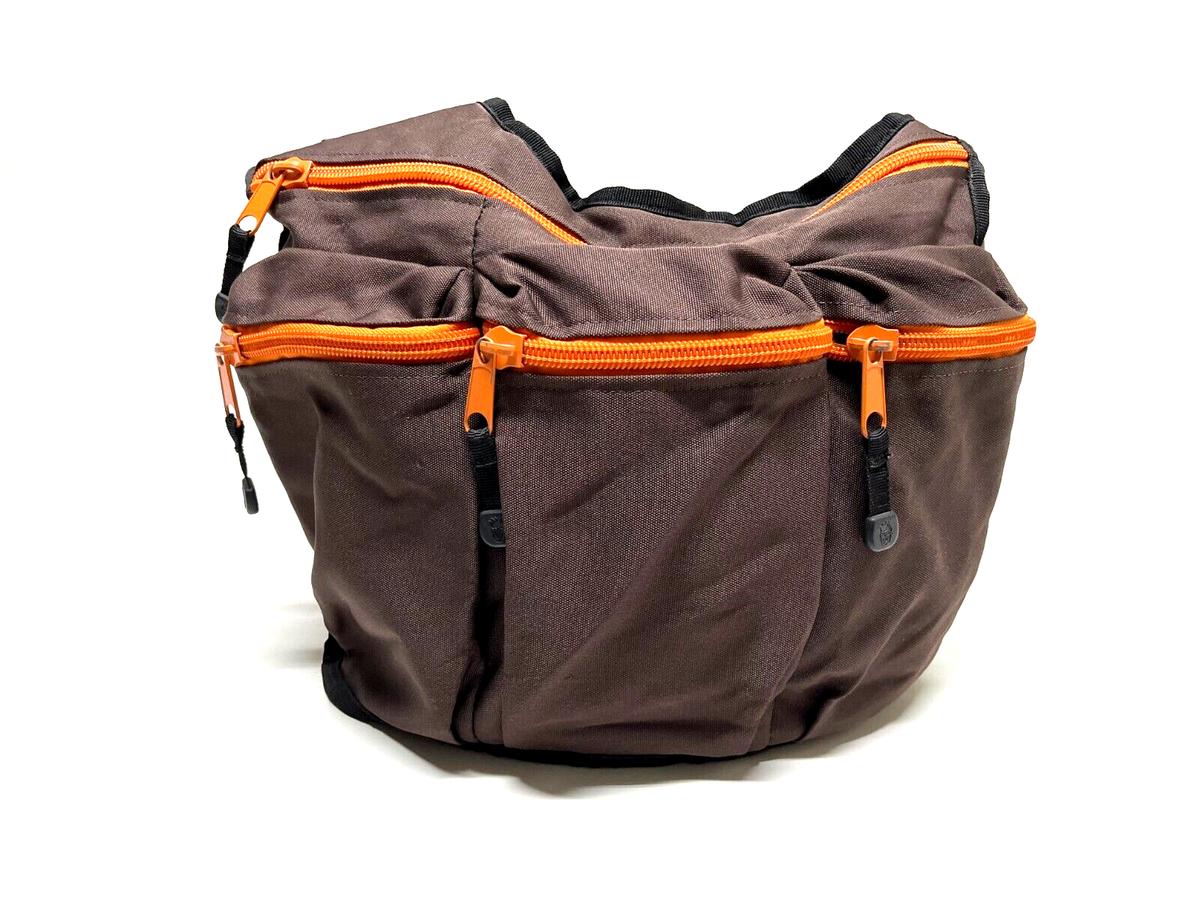 Diaper Dude Messenger Bag Diaper Bag Brown Orange Multi Pocket | eBay
