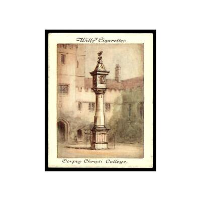 Corpus Christi College 1928 Wills Cigarettes Old Sundials Large Cards #3 VG