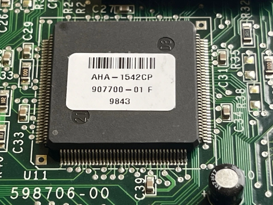 ADAPTEC  AHA-1542CP   ISA  50 PIN  SCSI  SCSI-1  CONTROLLER  CARD          ad1j2 - Image 3 of 4