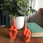 <!--F#f_0-->3D Middle Finger Silicone Candle Mold Soap Resin Chocolate Baking Mould<!--F/-->