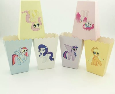 MY LITTLE PONY THEME POPCORN BOXES 12PK LOLLY BOX BIRTHDAY PARTY ...