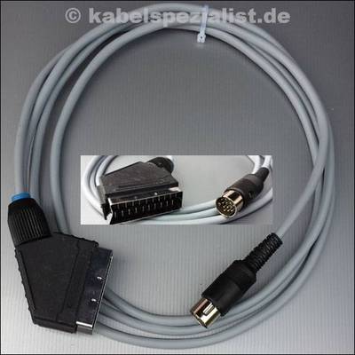Atari 260/520/1040ST/MegaST Kabel an RGB SCART 4,0 Meter