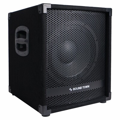 Sound Town METIS 1400W 12'' Powered PA DJ Subwoofer 3'' Voice Coil (METIS-12SPW)